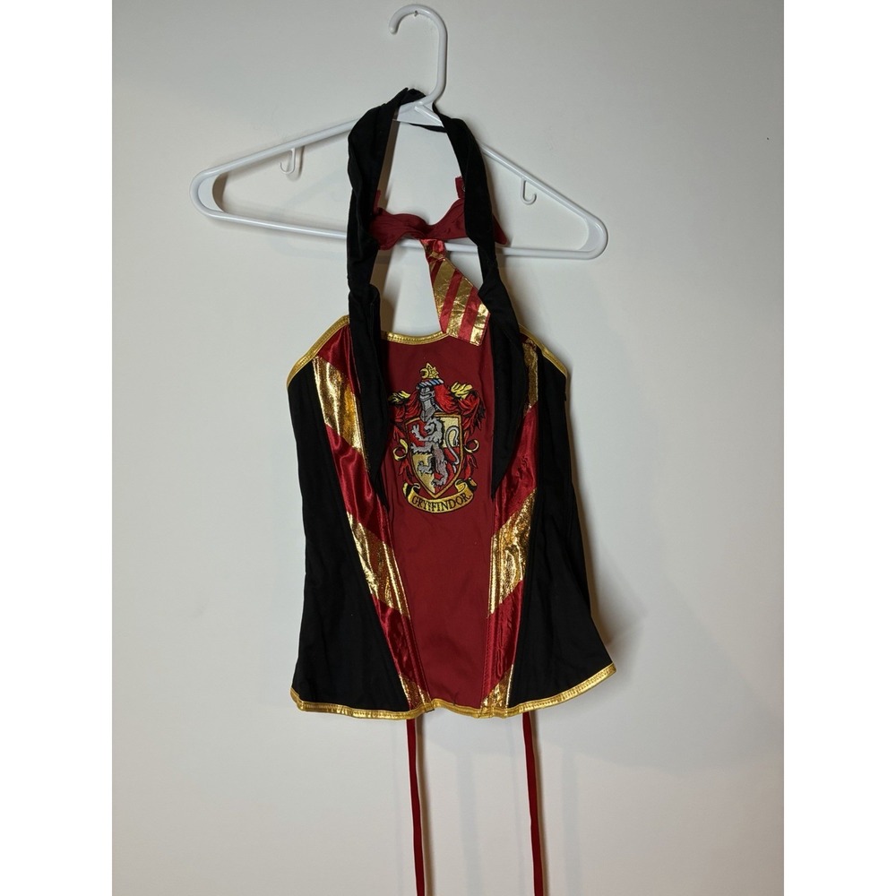 Harry Potter S/M Gryffindor Hotβ Corset Vest Top Tie Costume Cosplay Role Play